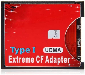 CY SD SDHC SDXC to CF Compact Flash Memory Card Adapter Reader Type I 16/32/64/1 - Picture 1 of 12