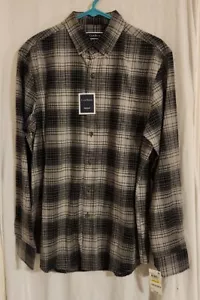 Nueva con etiquetas Camisa con Botones Sala Club Para Hombre Azul Marino/Gris Talla Mediana Elastizada - Imagen 1 de 9
