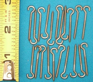 #9994 1-PAQUETE DE 20-1" ABIERTOS Tornillo Ojos Acero Inoxidable para Señuelos de Pesca NUEVO - Imagen 1 de 1