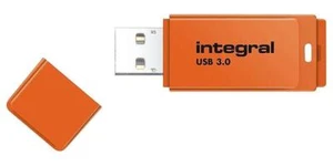 Neon USB 3.0 Flash Drive, 128GB Orange - INFD128GBNEONOR3.0 - Picture 1 of 1
