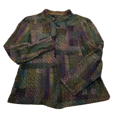 Suéter Citi tejido para mujer talla pequeña acetato manga larga cremallera completa talla EE. UU. Foto 1 de 4