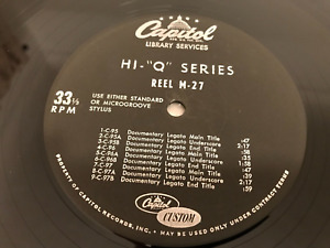 Capitol Hi-"Q" Production Music Library LP Reel M-27 Reel M-28 VG++
