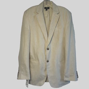 Club Room Luxury Linen Sportcoat Mens Medium 2 Button Unlined Blazer MSRP $120 - Picture 1 of 11