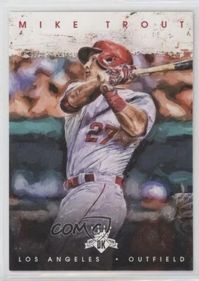2016 Panini Diamond Kings Mike Trout (Swing Follow Through) #91 - Image 1 of 2