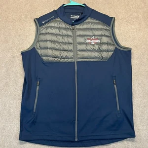 Atlanta Braves 2021 Champions Columbia Golf Vest Men's L Puff Omni-Wick Element - Picture 1 of 10
