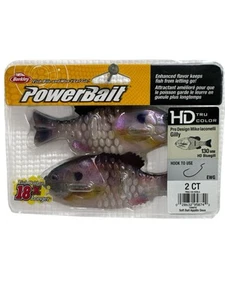 2 BERKLEY POWERBAIT PRO DESIGN MIKE IACONELLI HD GILLY BLUEGILL ANGELKÖDER - Bild 1 von 2
