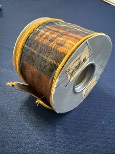 MCGINLEY MILLS--Green/Blue/Gold-Vintage-USA Made-10 Yards Fall Ribbon - Picture 1 of 6