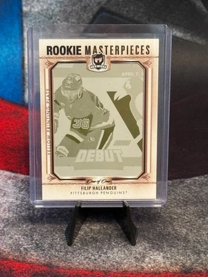 2022-23 The Cup Rookie Masterpieces Filip Hallander Debut Ticket Printing Plate - Image 1 of 2