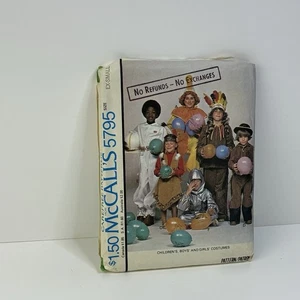 Kostüm Clown Cowboy Indianer Racing Astronaut Kind Gr. XS UNGESCHNITTENES Muster 5795 - Bild 1 von 2