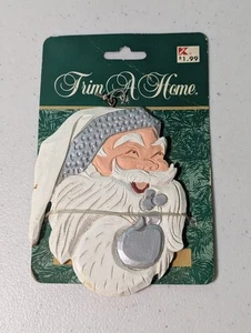 Vintage Kmart Trim A Home Santa Ornament - Picture 1 of 11