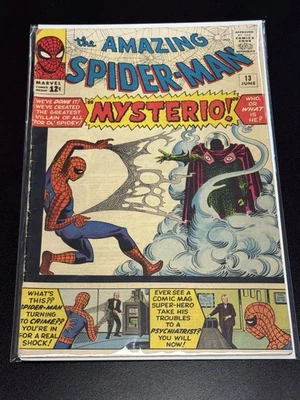Marvel Comics 1964 Amazing Spider-Man #13 1st Appearance of Mysterio VG Stan Lee - Image 1 of 4