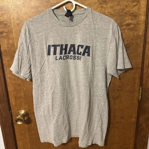 Ithaca (NY) Lacrosse Large Gray T-Shirt - Picture 1 of 7