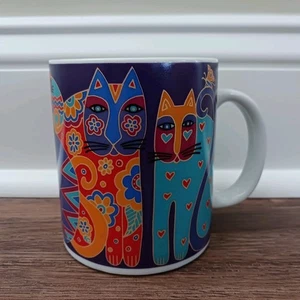 Taza vintage Laurel Birch Fantástica Felinos Gato Loro 1995 - Imagen 1 de 5
