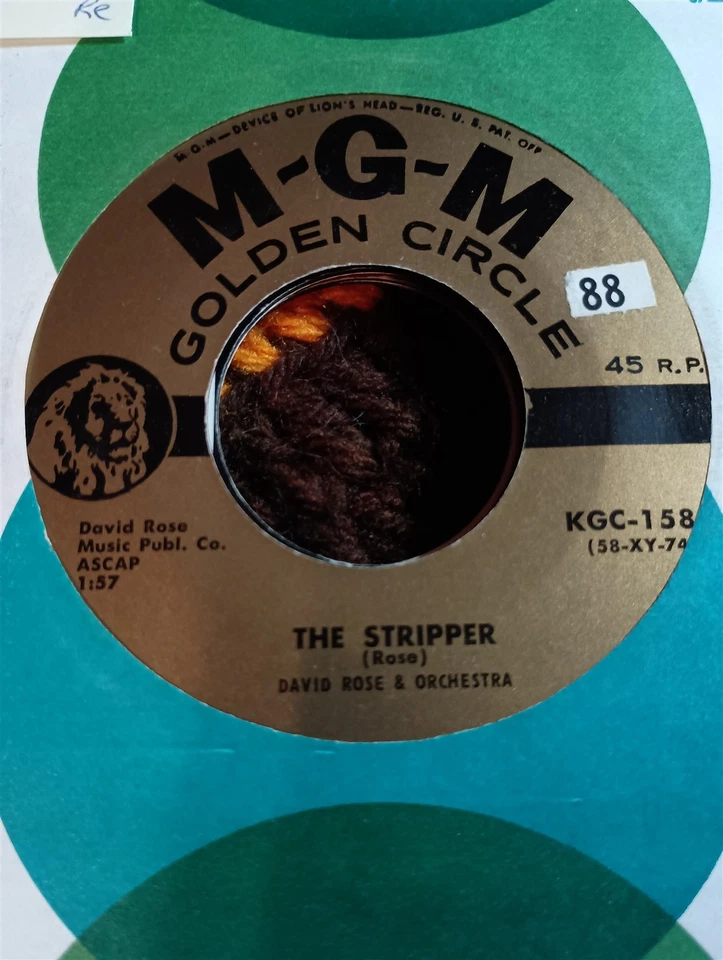 David Rose, The Stripper / The Runway ~ '60s MGM 45 +sleeve Foto 1 de 1