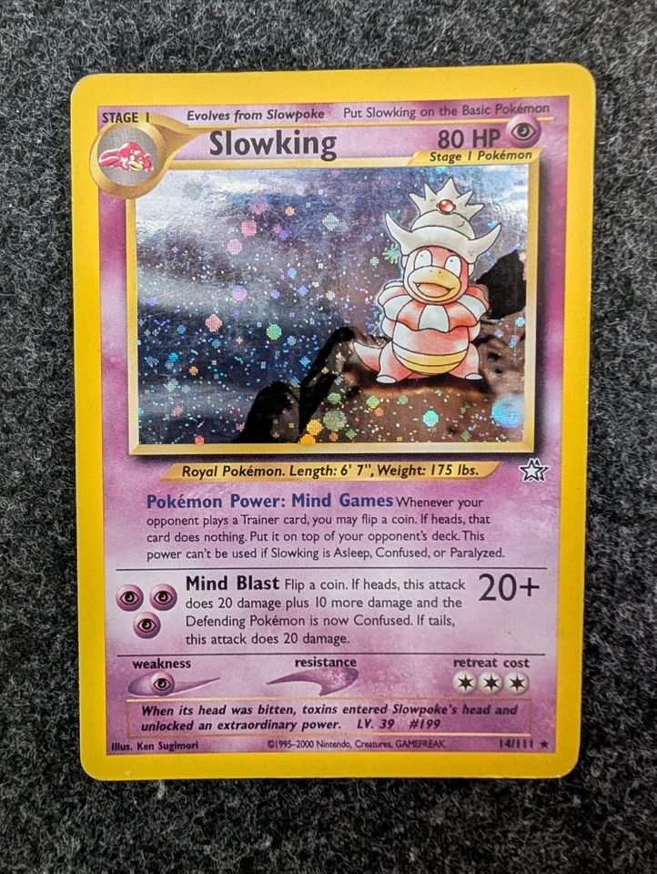 Slowking 14/111 Neo Genesis Holo Rare MP Vintage WOTC - Pokemon TCG - Image 1 of 4