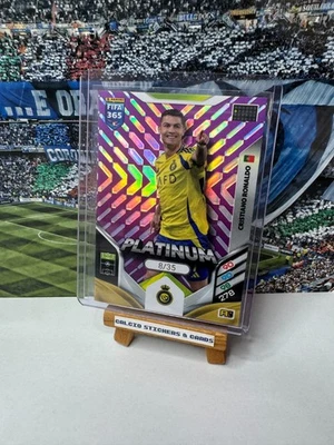Panini Adrenalyn XL FIFA 365 2026 Cristiano Ronaldo Platinum Rare Parallel 8/35 - Bild 1 von 2