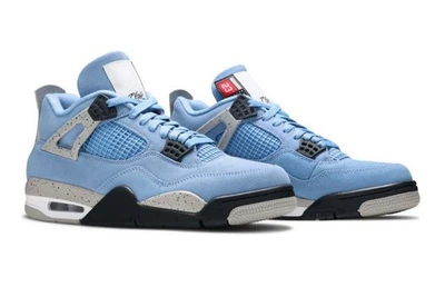 Novo Nike Air Jordan 4 Retro UNC University Azul/Preto Limitado 11.5M CT8527400 - Imagem 1 de 4