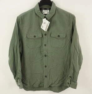 New Sovereign Code Archer Flannel Shirt Mens Medium Sage Green Button Up Utility - Picture 1 of 12