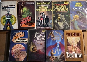 Lot of 9 vintage ANDRE NORTON paperbacks SCI FI CLASSICS LOT A - Picture 1 of 3