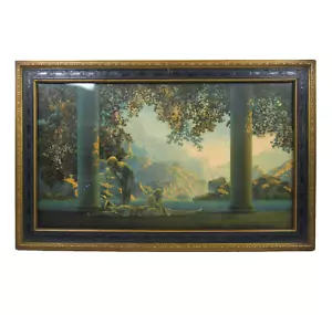 Antique Maxfield Parrish Daybreak Original Lithograph 1920's House of Art Framed - Picture 1 of 11