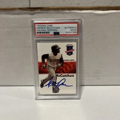 Tarjeta Tristar Pr 2008 autografiada firmada por Andrew McCutchen #132 PSA losa auténtica Foto 1 de 4