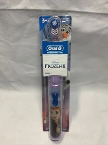 New Oral-B Pro Health JR Battery Toothbrush Olaf Frozen Soft Purple for 3+ S4 - Picture 1 of 3