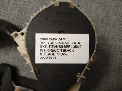  Retractor cinturón seguridad conductor delantero izquierdo bmw z4 e85 e86 2003-08 7016875 negro OEM Foto 1 de 4