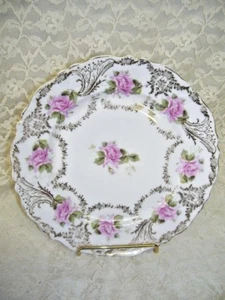 Antique Roses Plate Marked C.T. Germany   - Picture 1 of 3