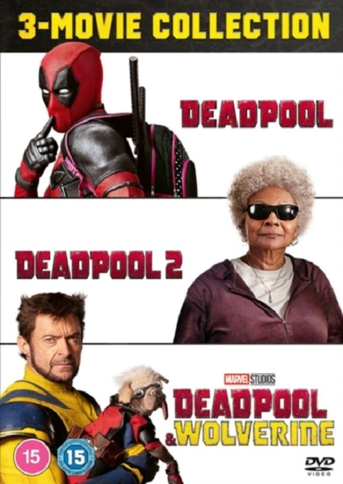 Deadpool 1 2 3 Deadpool and Wolverine 3 Movie Collection  New DVD IN STOCK NOW - Image 1 of 1