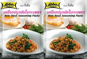 2x50g Lobo Holy Basil Seasoning Paste Thai Food Cook Spicy Delicious Thai Style - Picture 1 of 2
