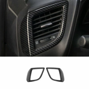 For Mazda 3 Axela 2014-2018 ABS Carbon Fiber Dashboard L&R Air Outlet Vent Trim - Picture 1 of 6