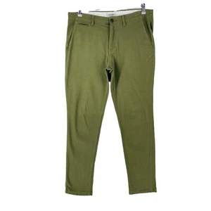 JACK&JONES Marco Verde Oscuro Hombre Elástico Ajustado Chino Pantalón Talla W34 - Imagen 1 de 11