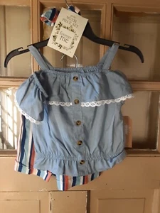 Forever Me Girls Shorts Set Size XS 4/5 NEW WITH TAGS - Picture 1 of 2