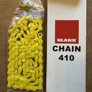 Cadena BMX 410 en blanco - amarilla - Imagen 1 de 1