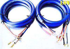 Van Damme Speaker Cable Blue Series 2x 4mm 2x 2m Terminated