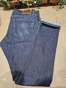 Lucky Brand Jeans Los Angeles 110 Slim Men’s Jean Size 33 X 32 Black Stitching - Picture 1 of 13