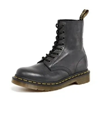 Dr. Martens Women 1460W Eight-Eye Lace-Up Boot, Blk Nappa - US Size 7-New $169 - Image 1 of 4
