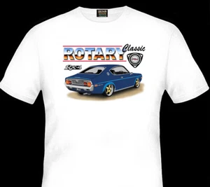 MAZDA RX4 COUPE ROTARY QUALITY WHITE TSHIRT (9 CAR COLOURS ) BIG FIT - Picture 1 of 9