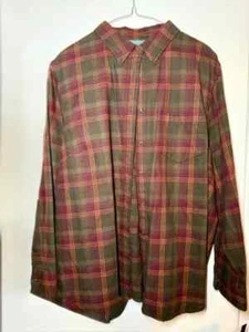 Lauren Ralph Lauren Women’s 2X Plaid Shirt – 100% Cotton, Soft Feel, Long Sleeve - Picture 1 of 5