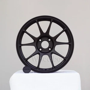  4 PCS ROTA WHEEL  TITAN  17X8 4X108 40 63.35  SATIN BLACK FIESTA FOCUS  - Picture 1 of 3