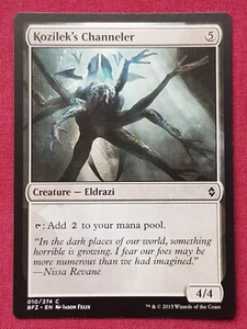 Magic The Gathering BATTLE FOR ZENDIKAR KOZILEK'S CHANNELER devoid card MTG - Picture 1 of 2