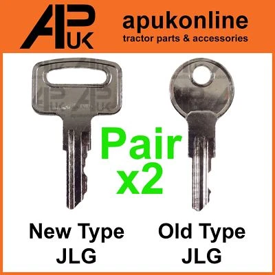 2x Pair of New & Old Type Ignition Switch Key for JLG Cherry Picker Plant Lift