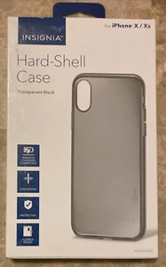 Insignia - Case for Apple iPhone X and XS - Transparent Black - Picture 1 of 2