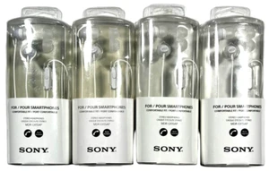 Sony Auriculares Estéreo Auriculares Blancos - Aislamiento de Ruido y Micrófono - Teléfono Inteligente - 4Pk - Imagen 1 de 5