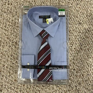 Dress Shirt & Tie Mens Long Sleeve Shirt New - Picture 1 of 3