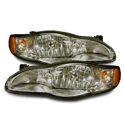 Performance Lens Headlights Pair Left Right Set Fits 00-05 Chevrolet Monte Carlo - Image 1 of 4