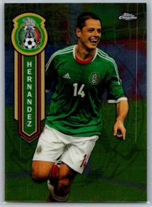 2014 TOPPS CHROME MLS SOCCER MEXICAN NATIONAL TEAM MEXN-JH JAVIER HERNANDEZ - Picture 1 of 2