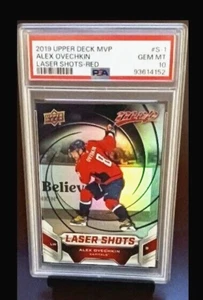 2019 ALEX OVECHKIN UPPER DECK MVP LASER SHOT RED PSA 10 POP 3 - Bild 1 von 4