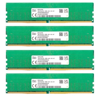 New Hynix 64GB (4X16GB) DDR5 4800MHz PC5-38400 UDIMM Memory Ram HMCG78MEBUA081N - Image 1 of 4