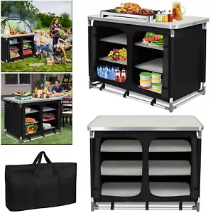Campingschrank Küchenbox Garten Picknick Zeltschrank Küche Faltbar Campingküche - Bild 1 von 12